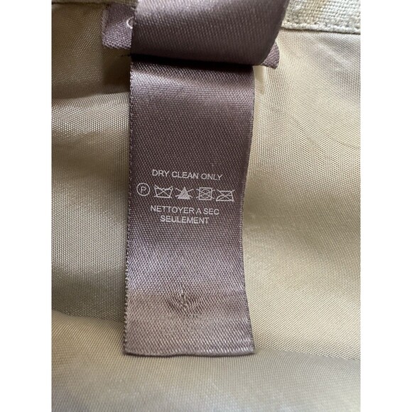 Sigrid Olsen 100% Linen Beige Embroidered Skirt‎ Women’s 12 Lined Boho Fairy EUC - Picture 3 of 10